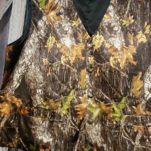 Camo wedding vest